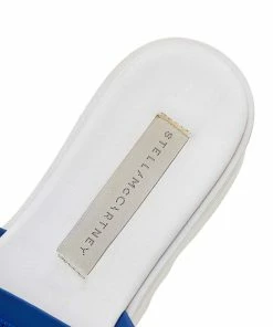 Best reviews of 😉 Stella McCartney Blue Faux Leather And Fabric Platform Slides 🩴 Sandals Size 36 For 👩 Women 🎉 -Stella McCartney Shop luxury women stella mccartney used shoes p615351 007
