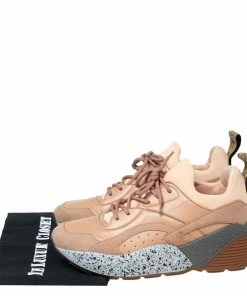 Best reviews of 🔥 Stella McCartney Beige Faux Suede And Faux Leather Eclypse Low Top 👟 Sneakers Size 39 For 👩 Women 🔥 -Stella McCartney Shop luxury women stella mccartney used shoes p617401 002