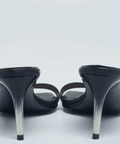 Budget ⭐ Stella McCartney Black PVC Slide 🩴 Sandals Size 35 For 👩 Women 👍 -Stella McCartney Shop luxury women stella mccartney used shoes p621521 002