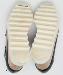 Flash Sale 🤩 Stella McCartney Black Faux Patent Leather Elyse Platform Derby 👟 Sneakers Size 36 For 👩 Women 🎁 -Stella McCartney Shop luxury women stella mccartney used shoes p621873 009