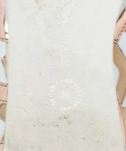 Cheapest 🤩 Stella McCartney Metallic Bronze Faux Patent Leather Hackney Platform 🩴 Sandals Size 36 For 👩 Women 🤩 -Stella McCartney Shop luxury women stella mccartney used shoes p622676 1649824788 008