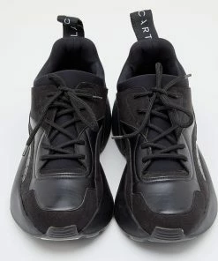 New 😍 Stella McCartney Black Neoprene, Faux Leather And Faux Suede Eclypse Chunky 👟 Sneakers Size 38 For 👩 Women 🥰 -Stella McCartney Shop luxury women stella mccartney used shoes p625059 004
