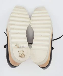 Promo ✨ Stella McCartney Black Faux Leather Elyse Platform Derby 👟 Sneakers Size 36 For 👩 Women ⌛ -Stella McCartney Shop luxury women stella mccartney used shoes p633919 008