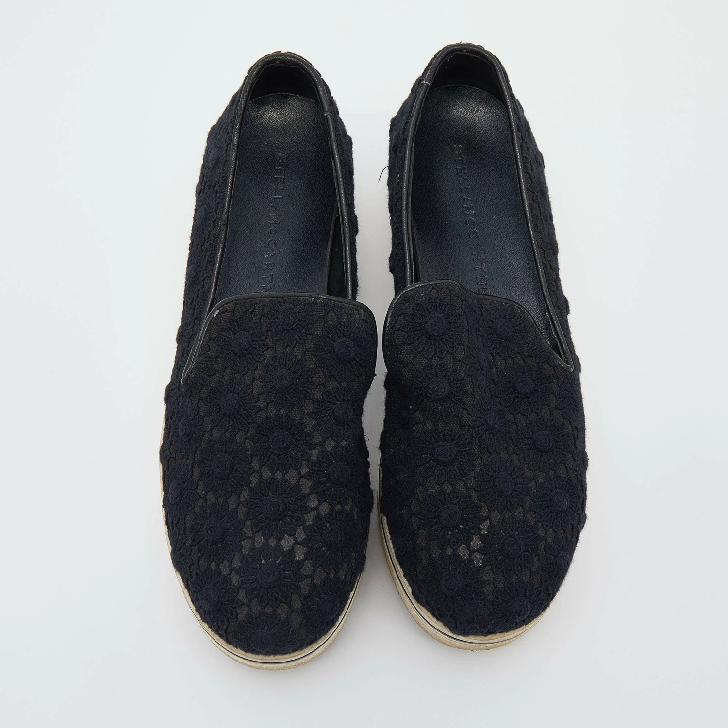 Wholesale ๐งจ Stella McCartney Black Crochet And Canvas Platform Slip On ๐ Sneakers Size 38 For ๐ฉ Women ๐ 5 Wholesale ๐งจ Stella McCartney Black Crochet And Canvas Platform Slip On ๐ Sneakers Size 38 For ๐ฉ Women ๐ - Image 3