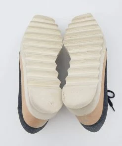 Budget 🛒 Stella McCartney Metallic Glitter Elyse Platform Derby 👟 Sneakers Size 38 For 👩 Women ✨ -Stella McCartney Shop luxury women stella mccartney used shoes p636363 008