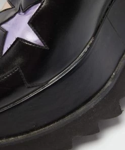 Discount 🤩 Stella McCartney Black Faux Leather Elyse Star Platform Lace Up 👟 Sneakers Size 37 For 👩 Women ⭐ 20 Discount 🤩 Stella McCartney Black Faux Leather Elyse Star Platform Lace Up 👟 Sneakers Size 37 For 👩 Women ⭐ -Stella McCartney Shop luxury women stella mccartney used shoes p642133 007