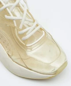 New 😀 Stella McCartney White PVC And Faux Leather Eclypse 👟 Sneakers Size 38 For 👩 Women 🤩 -Stella McCartney Shop luxury women stella mccartney used shoes p647960 009