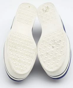 Discount 🌟 Stella McCartney Blue Velvet And Faux Leather Binx Chain Platform Loafers Size 38 For 👩 Women 🎁 -Stella McCartney Shop luxury women stella mccartney used shoes p648988 001