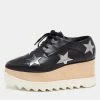 Coupon 🔥 Stella McCartney Black Faux Leather Elyse Star Platform Derby Size 36 For 👩 Women 😀 -Stella McCartney Shop luxury women stella mccartney used shoes p649871 009