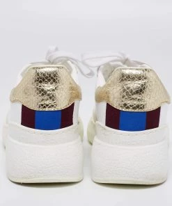 Cheap 🥰 Stella McCartney Tricolor Faux Leather And Faux Suede Loop Raised Low Top 👟 Sneakers Size 36 For 👩 Women 🎁 -Stella McCartney Shop luxury women stella mccartney used shoes p652026 007