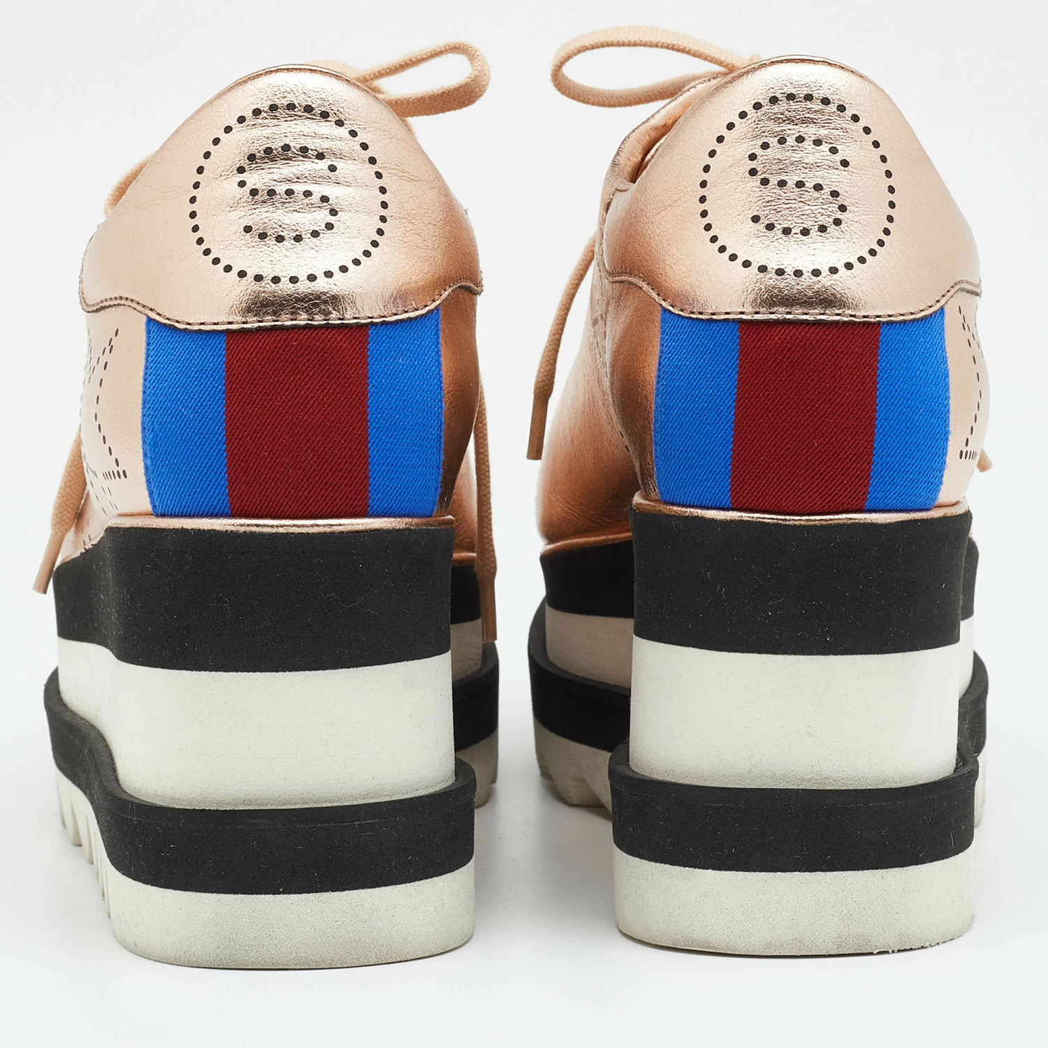 Promo ๐ Stella McCartney Metallic Gold Faux Perforated Leather Elyse Star Platform Derby Size 37 For ๐ฉ Women ๐ 7 Promo ๐ Stella McCartney Metallic Gold Faux Perforated Leather Elyse Star Platform Derby Size 37 For ๐ฉ Women ๐ - Image 5