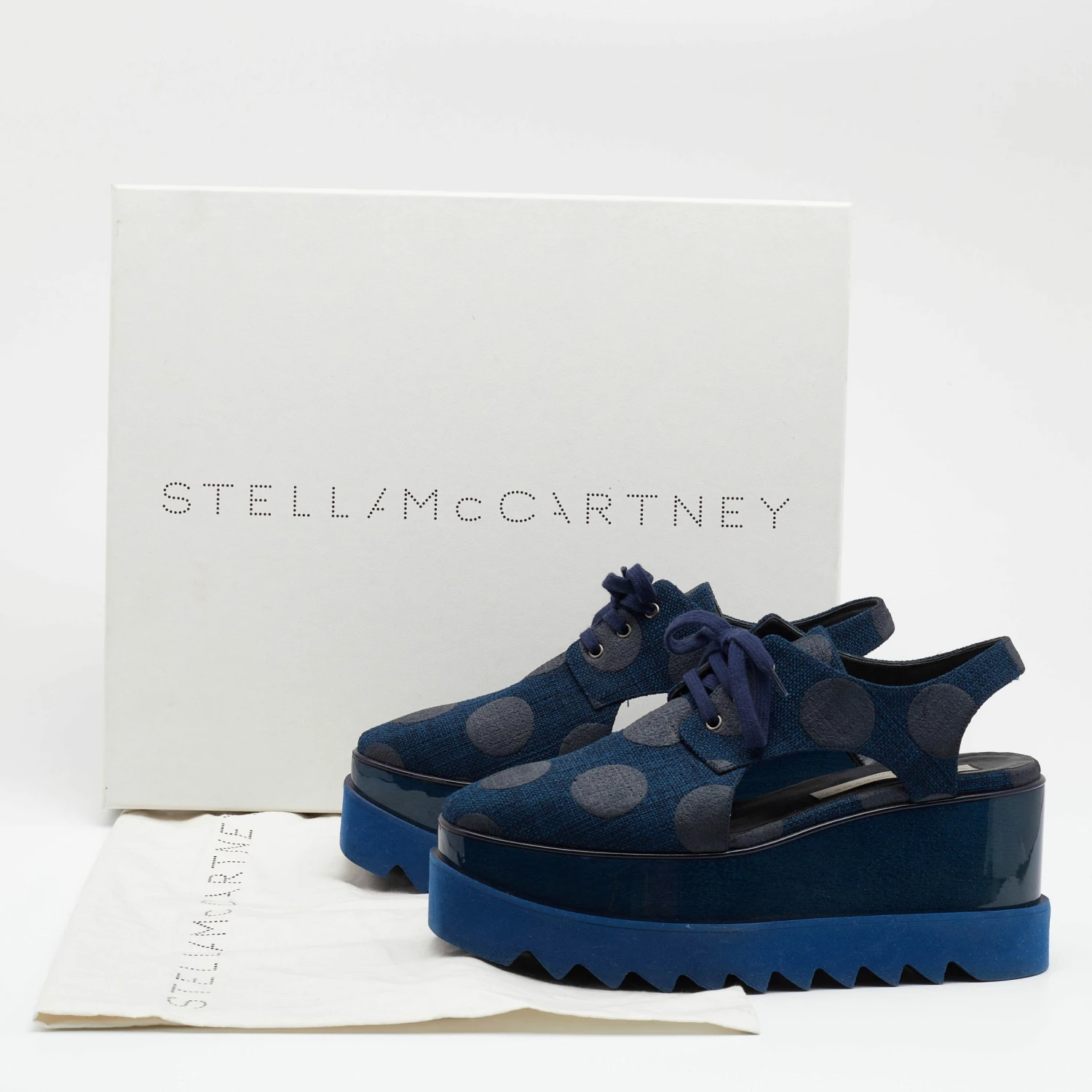 Coupon ๐ Stella McCartney Blue Canvas Elyse Cut-Out Platform Derby Size 37 For ๐ฉ Women ๐ 11 Coupon ๐ Stella McCartney Blue Canvas Elyse Cut-Out Platform Derby Size 37 For ๐ฉ Women ๐ - Image 9