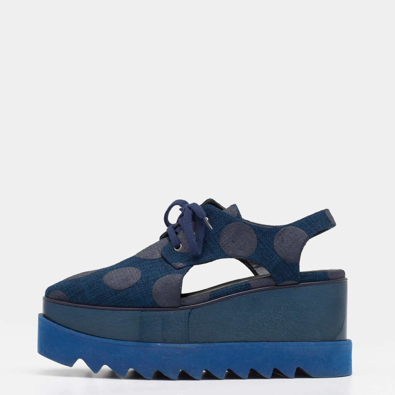 Coupon ๐ Stella McCartney Blue Canvas Elyse Cut-Out Platform Derby Size 37 For ๐ฉ Women ๐ 3 Coupon ๐ Stella McCartney Blue Canvas Elyse Cut-Out Platform Derby Size 37 For ๐ฉ Women ๐