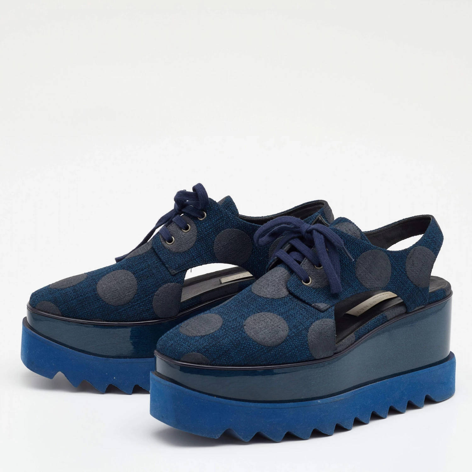 Coupon ๐ Stella McCartney Blue Canvas Elyse Cut-Out Platform Derby Size 37 For ๐ฉ Women ๐ 4 Coupon ๐ Stella McCartney Blue Canvas Elyse Cut-Out Platform Derby Size 37 For ๐ฉ Women ๐ - Image 2