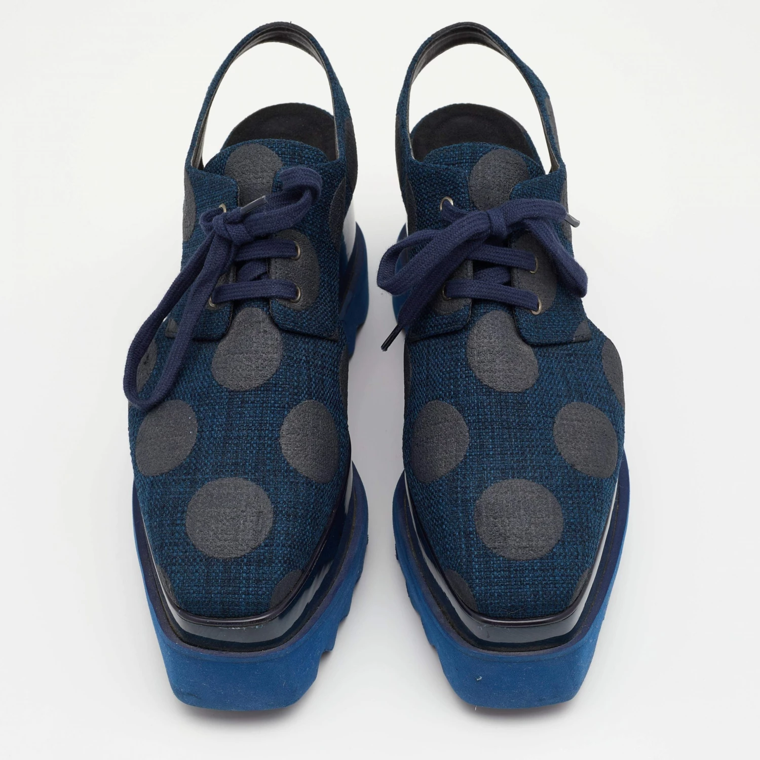 Coupon ๐ Stella McCartney Blue Canvas Elyse Cut-Out Platform Derby Size 37 For ๐ฉ Women ๐ 5 Coupon ๐ Stella McCartney Blue Canvas Elyse Cut-Out Platform Derby Size 37 For ๐ฉ Women ๐ - Image 3