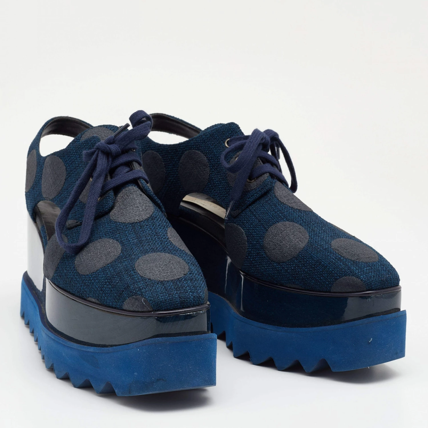 Coupon ๐ Stella McCartney Blue Canvas Elyse Cut-Out Platform Derby Size 37 For ๐ฉ Women ๐ 6 Coupon ๐ Stella McCartney Blue Canvas Elyse Cut-Out Platform Derby Size 37 For ๐ฉ Women ๐ - Image 4