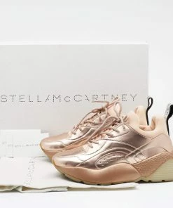 Best reviews of 👏 Stella McCartney Metallic Rose Gold Faux Leather Eclypse 👟 Sneakers Size 37 For 👩 Women ⌛ -Stella McCartney Shop luxury women stella mccartney used shoes p661149 003