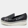Wholesale 💯 Stella McCartney Black Faux Leather And Faux Snake Print Binx Star Platform Slip On 👟 Sneakers Size 38 For 👩 Women ❤️ -Stella McCartney Shop luxury women stella mccartney used shoes p661647 004