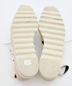 Deals 🌟 Stella McCartney White Faux Leather Elyse Cut Out Platform Lace Up Derby Size 40 For 👩 Women 💯 -Stella McCartney Shop luxury women stella mccartney used shoes p668357 1656654518 008
