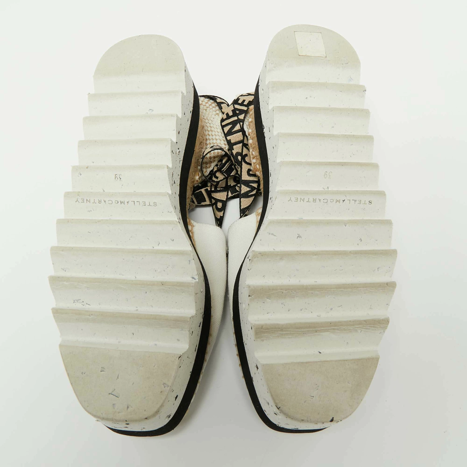 Best deal ๐ Stella McCartney White/Beige Canvas And Cotton Blend Gaia Ankle Wrap Espadrilles ๐ฉด Sandals Size 39 For ๐ฉ Women ๐ฅ 8 Best deal ๐ Stella McCartney White/Beige Canvas And Cotton Blend Gaia Ankle Wrap Espadrilles ๐ฉด Sandals Size 39 For ๐ฉ Women ๐ฅ - Image 6