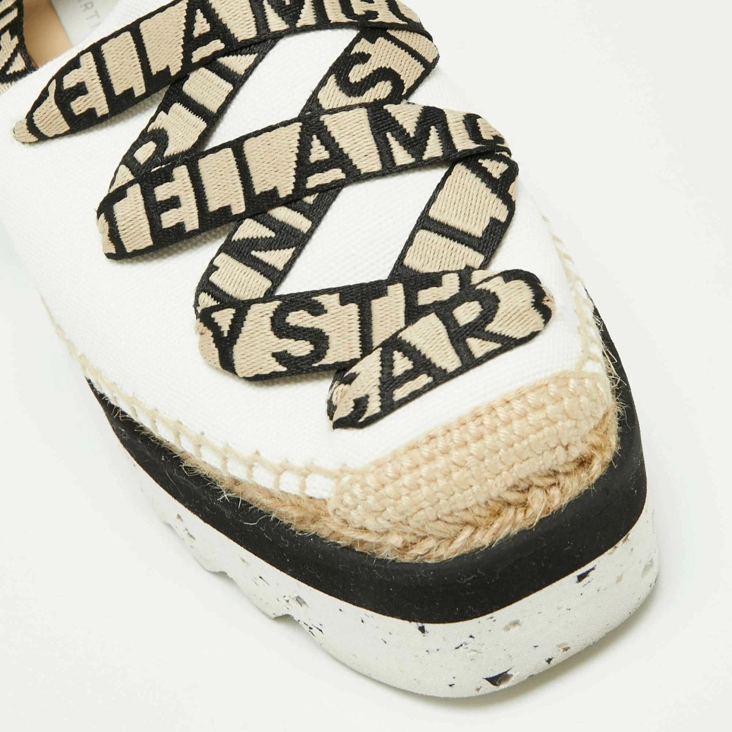 Best deal ๐ Stella McCartney White/Beige Canvas And Cotton Blend Gaia Ankle Wrap Espadrilles ๐ฉด Sandals Size 39 For ๐ฉ Women ๐ฅ 9 Best deal ๐ Stella McCartney White/Beige Canvas And Cotton Blend Gaia Ankle Wrap Espadrilles ๐ฉด Sandals Size 39 For ๐ฉ Women ๐ฅ - Image 7