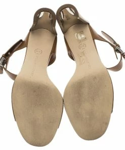 Brand new ✨ Stella McCartney Brown Faux Leather Buckle Mules Size 40.5 For 👩 Women 😀 -Stella McCartney Shop luxury women stella mccartney used shoes p67054 0007