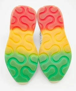 Best Sale 🔔 Stella McCartney White Faux Leather And Neoprene Eclypse Monogram Logo Platform 👟 Sneakers Size 40 For 👩 Women ❤️ -Stella McCartney Shop luxury women stella mccartney used shoes p674726 008