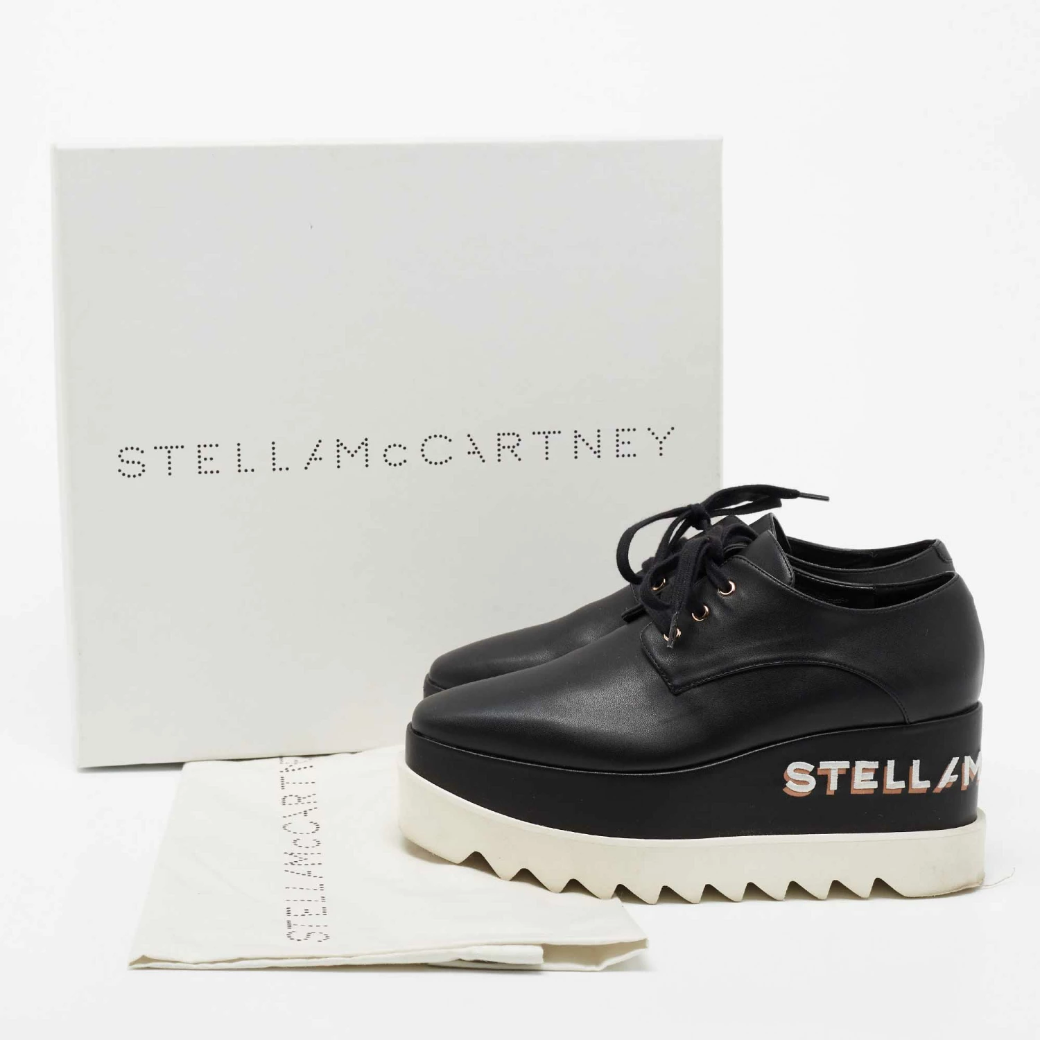 Discount โค๏ธ Stella McCartney Black Faux Leather Elyse Platform Lace Up Derby Size 36 For ๐ฉ Women ๐ 11 Discount โค๏ธ Stella McCartney Black Faux Leather Elyse Platform Lace Up Derby Size 36 For ๐ฉ Women ๐ - Image 9