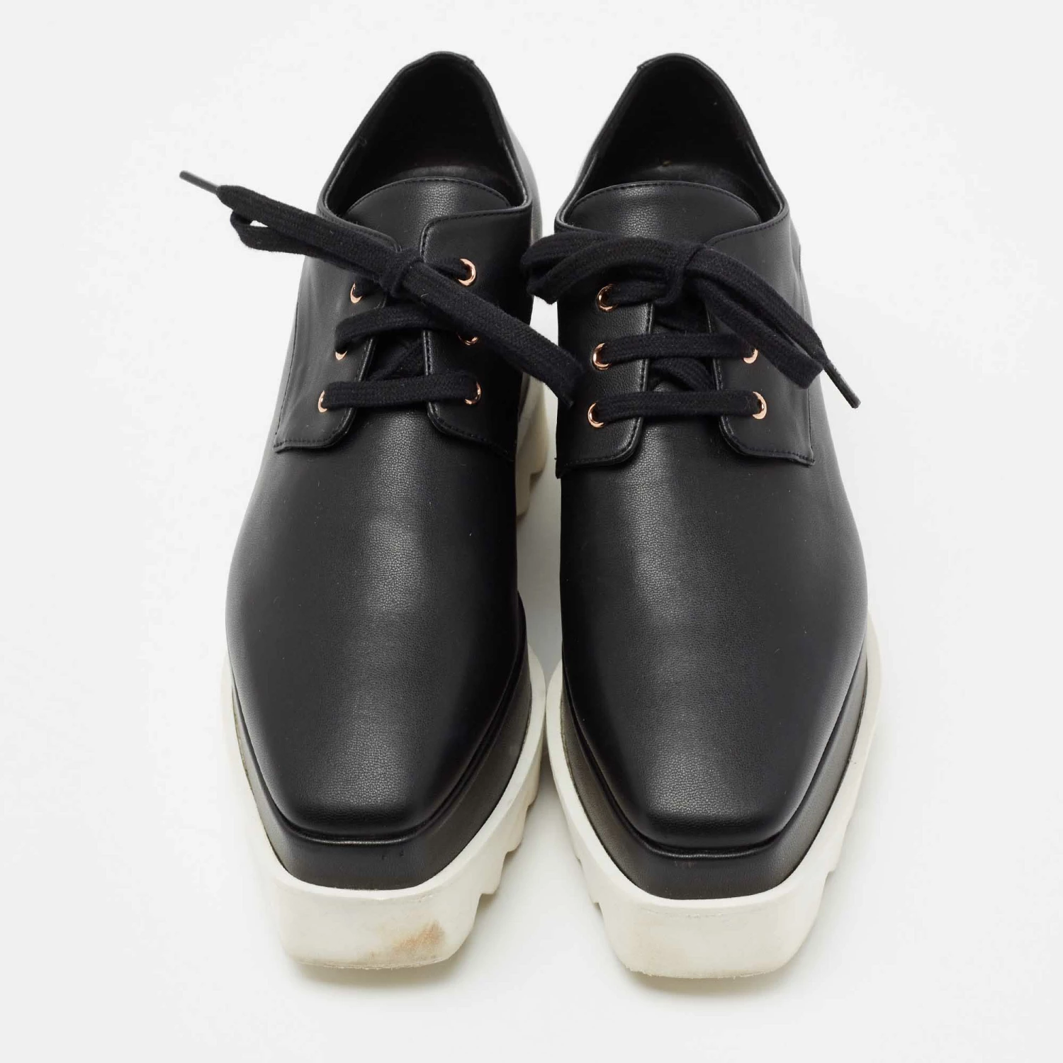 Discount โค๏ธ Stella McCartney Black Faux Leather Elyse Platform Lace Up Derby Size 36 For ๐ฉ Women ๐ 5 Discount โค๏ธ Stella McCartney Black Faux Leather Elyse Platform Lace Up Derby Size 36 For ๐ฉ Women ๐ - Image 3