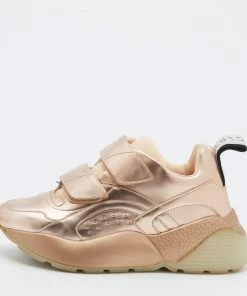 Best reviews of 💯 Stella McCartney Metallic Rose Gold Faux Leather Eclypse 👟 Sneakers Size 36 For 👩 Women 🥰