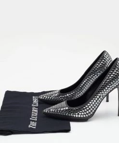 Best reviews of 😉 Stella McCartney Grey Studded Faux Suede Pumps Size 38 For 👩 Women 😍 -Stella McCartney Shop luxury women stella mccartney used shoes p680494 001