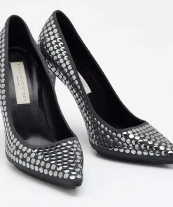 Best reviews of 😉 Stella McCartney Grey Studded Faux Suede Pumps Size 38 For 👩 Women 😍 -Stella McCartney Shop luxury women stella mccartney used shoes p680494 005