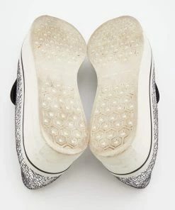 Best deal 🥰 Stella McCartney Metallic Silver Faux Crinkled Leather Binx Platform Slip On 👟 Sneakers Size 38 For 👩 Women 🛒 -Stella McCartney Shop luxury women stella mccartney used shoes p681748 008
