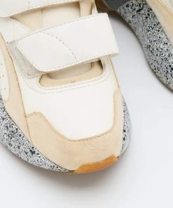 Best reviews of 🎉 Stella McCartney Cream/White Faux Suede And Faux Leather Eclypse Velcro Strap 👟 Sneakers Size 35 For 👩 Women 🔥 -Stella McCartney Shop luxury women stella mccartney used shoes p683348 006