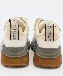 Best reviews of 🎉 Stella McCartney Cream/White Faux Suede And Faux Leather Eclypse Velcro Strap 👟 Sneakers Size 35 For 👩 Women 🔥 -Stella McCartney Shop luxury women stella mccartney used shoes p683348 007