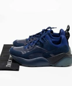 Promo 🛒 Stella McCartney Two-Tone Faux Leather, Faux Suede And Neoprene Eclypse Low-Top 👟 Sneakers Size 40 For 👩 Women 🔥 -Stella McCartney Shop luxury women stella mccartney used shoes p684110 001 scaled