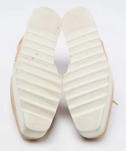 Best Pirce 🌟 Stella McCartney Beige Faux Leather Elyse Star Platform Derby 👟 Sneakers Size 40 For 👩 Women 🧨 -Stella McCartney Shop luxury women stella mccartney used shoes p684114 003
