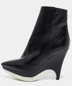 Flash Sale ๐ฅ Stella McCartney Black Leather Ankle ๐ฅพ Boots Size 41 For ๐ฉ Women ๐ฅ