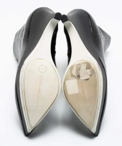 Flash Sale 🔥 Stella McCartney Black Leather Ankle 🥾 Boots Size 41 For 👩 Women 🔥 -Stella McCartney Shop luxury women stella mccartney used shoes p685911 002