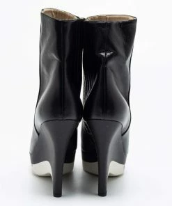 Flash Sale 🔥 Stella McCartney Black Leather Ankle 🥾 Boots Size 41 For 👩 Women 🔥 -Stella McCartney Shop luxury women stella mccartney used shoes p685911 004