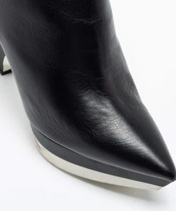 Flash Sale 🔥 Stella McCartney Black Leather Ankle 🥾 Boots Size 41 For 👩 Women 🔥 -Stella McCartney Shop luxury women stella mccartney used shoes p685911 005