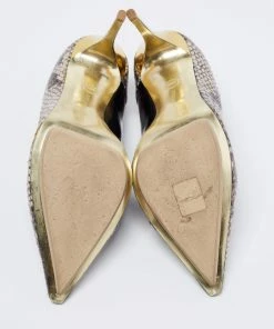 Best Pirce ❤️ Stella McCartney Tri Color Faux Patent And Snakeskin Embossed Leather D'orsay Pumps Size 38.5 For 👩 Women 🔔 16 Best Pirce ❤️ Stella McCartney Tri Color Faux Patent And Snakeskin Embossed Leather D'orsay Pumps Size 38.5 For 👩 Women 🔔 -Stella McCartney Shop luxury women stella mccartney used shoes p691340 010