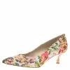 Wholesale 💯 Stella McCartney Pink Floral Jacquard Gwen Pointed Toe Pumps Size 38.5 For 👩 Women 🤩