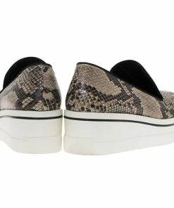 Best deal 🧨 Stella McCartney Grey Faux Python Creeper Platform 👟 Sneakers Size 38 For 👩 Women ✔️ -Stella McCartney Shop luxury women stella mccartney used shoes p73905 005