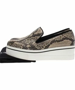 Best deal 🧨 Stella McCartney Grey Faux Python Creeper Platform 👟 Sneakers Size 38 For 👩 Women ✔️ -Stella McCartney Shop luxury women stella mccartney used shoes p73905 008