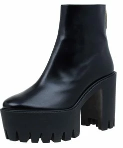 Promo ๐ Stella McCartney Black Faux Leather Hadley Platform Ankle ๐ฅพ Boots Size 40 For ๐ฉ Women ๐งจ