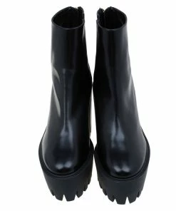 Promo 🎁 Stella McCartney Black Faux Leather Hadley Platform Ankle 🥾 Boots Size 40 For 👩 Women 🧨 -Stella McCartney Shop luxury women stella mccartney used shoes p79603 006