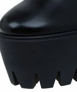 Promo 🎁 Stella McCartney Black Faux Leather Hadley Platform Ankle 🥾 Boots Size 40 For 👩 Women 🧨 -Stella McCartney Shop luxury women stella mccartney used shoes p79603 009