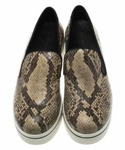 Flash Sale 🧨 Stella McCartney Beige Faux Python Platform Slip On 👟 Sneakers Size 40 For 👩 Women 😉 -Stella McCartney Shop luxury women stella mccartney used shoes p79837 003