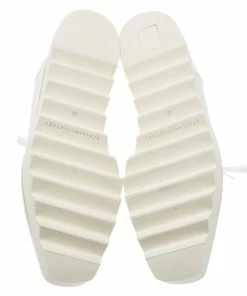 Flash Sale 🥰 Stella McCartney White Faux Leather Elyse Platform Derby Size 38 For 👩 Women 😍 -Stella McCartney Shop luxury women stella mccartney used shoes p79903 005